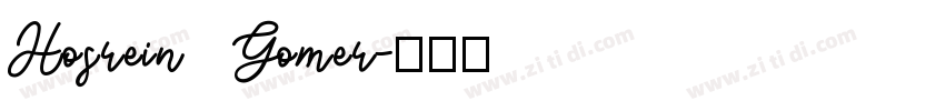 Hosrein Gomer字体转换